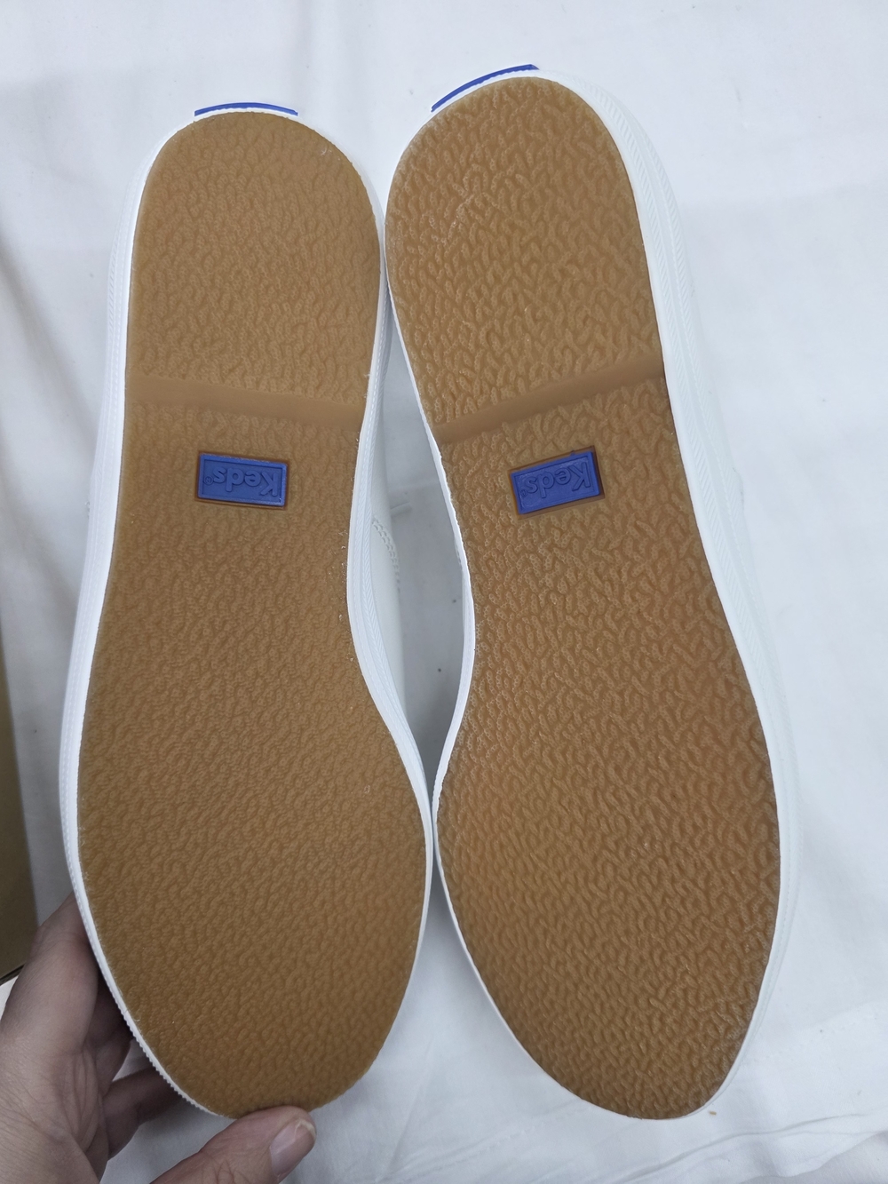 Keds White Leather Lace-Up Sneakers - Picture 9 of 9